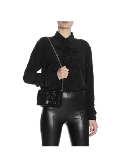 Shop Versace F.e.v. By Francesca E.  Mini Bag Shoulder Bag Women F.e.v. By Francesca E.  In Black