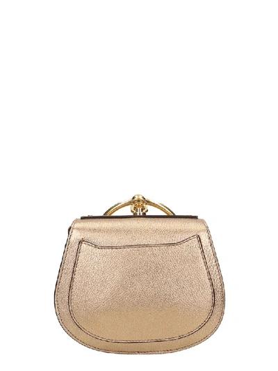 Shop Chloé Small Nile Bracelet Bag In Gold