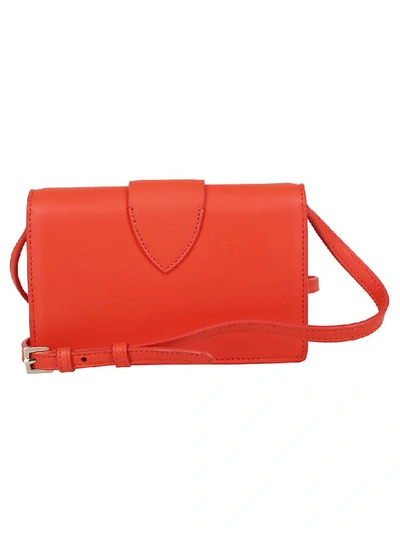 Shop Rochas Logo Shoulder Bag In Red