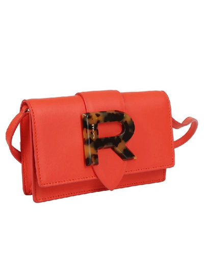 Shop Rochas Logo Shoulder Bag In Red