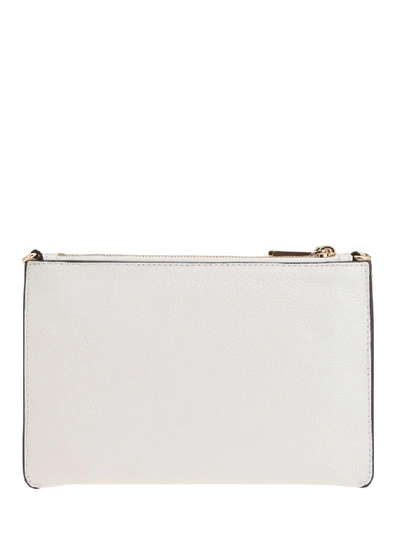 Shop Michael Michael Kors Pouch Xbody In Optic White