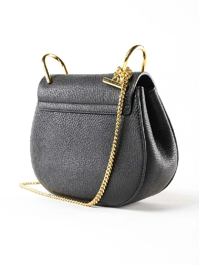 Shop Chloé Drew Shoulder Bag In Black