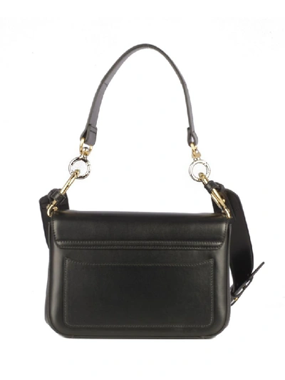 Shop Chloé S C Double Shoulder Bag In Black