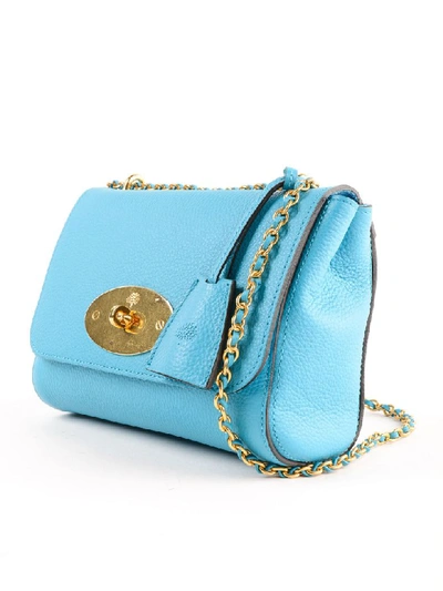 Shop Mulberry Small Lily Shoulder Bag In Azure