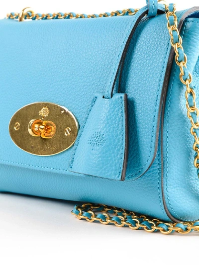 Shop Mulberry Small Lily Shoulder Bag In Azure