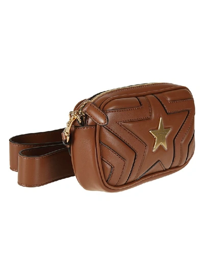 Shop Stella Mccartney Stella Star Shoulder Bag In Cinnamon
