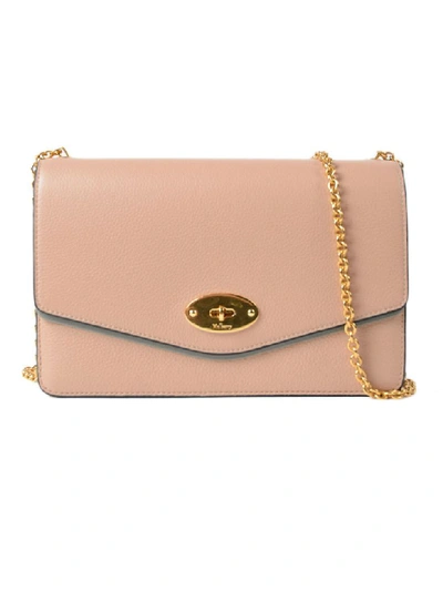 Shop Mulberry Darley Shoulder Bag In Rosewater