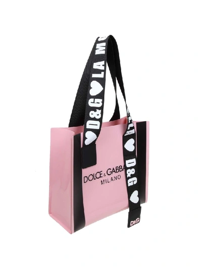Shop Dolce & Gabbana Shopping Steet Pvc Pink