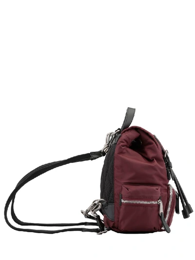 Shop Burberry Rucksack Small Backpack In Burgundy Red
