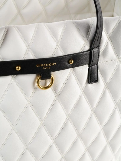Shop Givenchy Quilted Shopper Bag In White