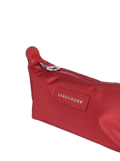 Shop Longchamp Le Pliage Néo Pouch In Rosso