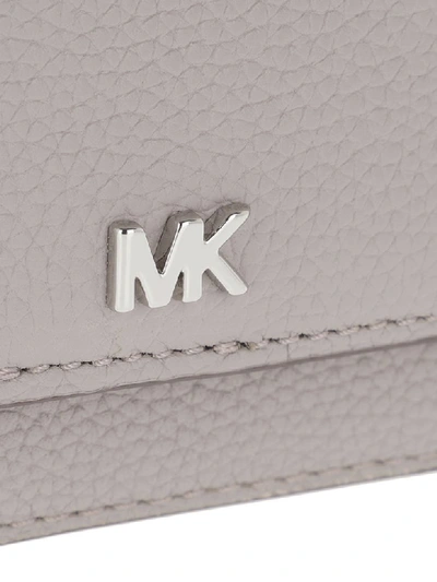 Shop Michael Michael Kors Mercer Mini Shoulder Bag In Grigio