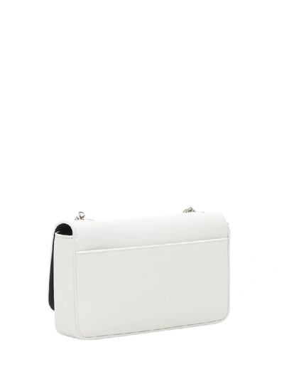 Shop Balenciaga Everyday Chain Wallet In Bianco