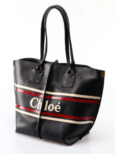 Shop Chloé Medium Vick Tote In Full Blue