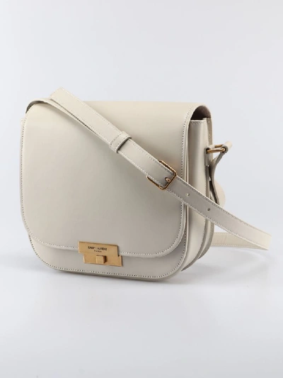 Shop Saint Laurent Betty Shoulder Bag In Cream Soft