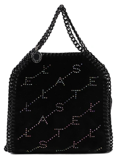 Shop Stella Mccartney Logo Foldover Tote In Black