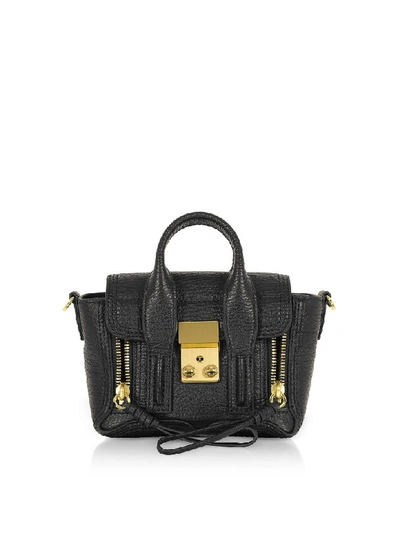 Shop 3.1 Phillip Lim Black Leather Pashli Nano Satchel Bag