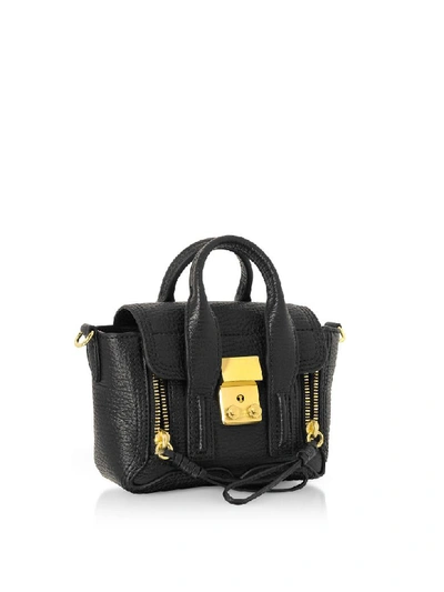 Shop 3.1 Phillip Lim Black Leather Pashli Nano Satchel Bag