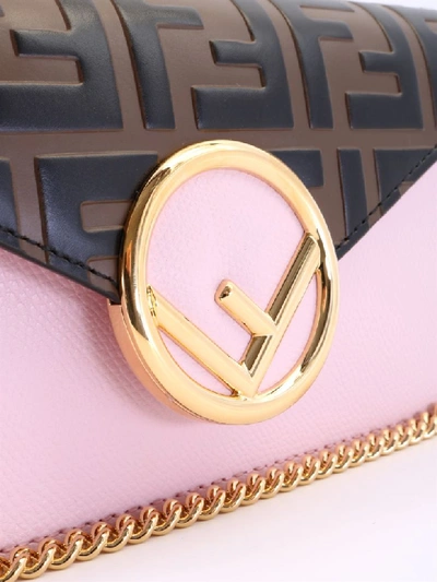 Shop Fendi Belt Bag Pink Leather Ff