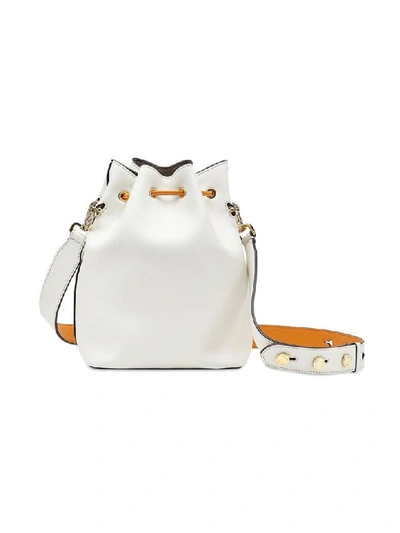 Shop Fendi Mon Tresor Bucket Bag In Bb Ice+arancio+maya