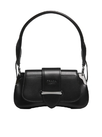 Shop Prada Sidonie Shoulder Bag In Nero