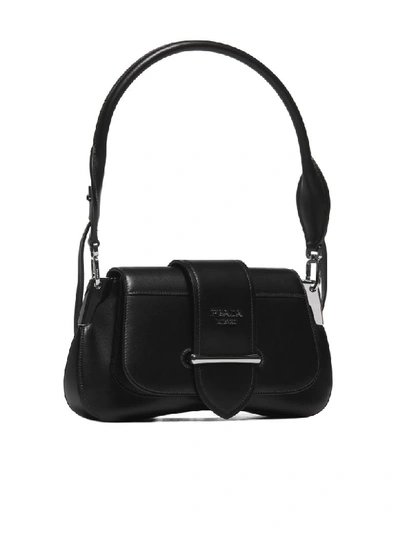 Shop Prada Sidonie Shoulder Bag In Nero