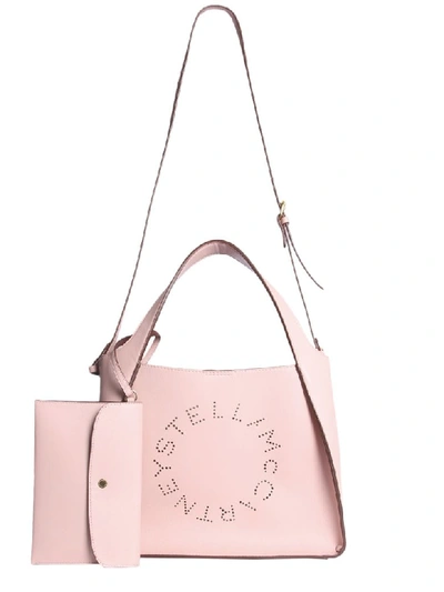 Shop Stella Mccartney Leather Shoulder Bag In Rosa