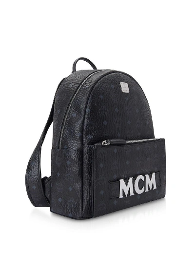 Shop Mcm Black Trilogie Stark Small/medium Backpack