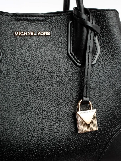 Shop Michael Michael Kors Mercer Gallery Small Tote In Black