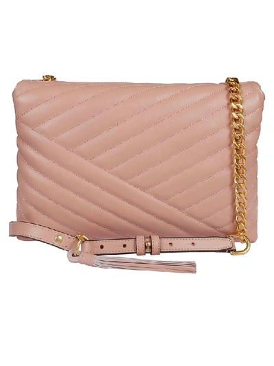 Tory Burch Kira Chevron Quilted Leather Shoulder Bag - Pink In Pink Moon/gold