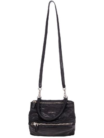 Shop Givenchy Small Pandora Messenger Bag In Black In Nero