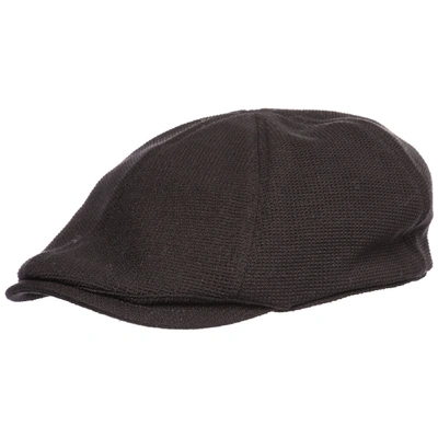 Shop Emporio Armani Men's Flat Hat Sboy Cap Gatsby In Black