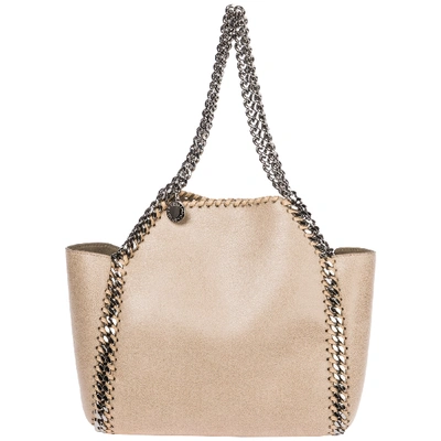 Shop Stella Mccartney Women's Handbag Shopping Bag Purse  Falabella Mini Tote Reversibile Shaggy Deer In Beige