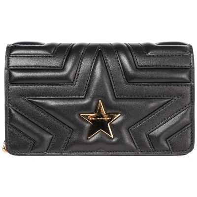 Shop Stella Mccartney Women's Cross-body Messenger Shoulder Bag  Small Stella Star In Black