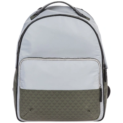 Shop Emporio Armani Men's Rucksack Backpack Travel In Grey