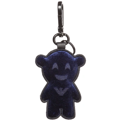Shop Emporio Armani Men's Keychain Keyring In Blue