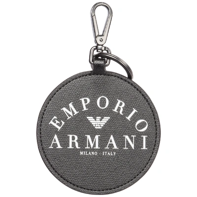 Shop Emporio Armani Men's Keychain Keyring In Black