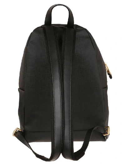 Shop Moschino Bear Patch Studded Logo Backpack In Nero