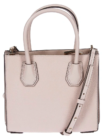 Shop Michael Kors Mercer Tote In Soft Pink