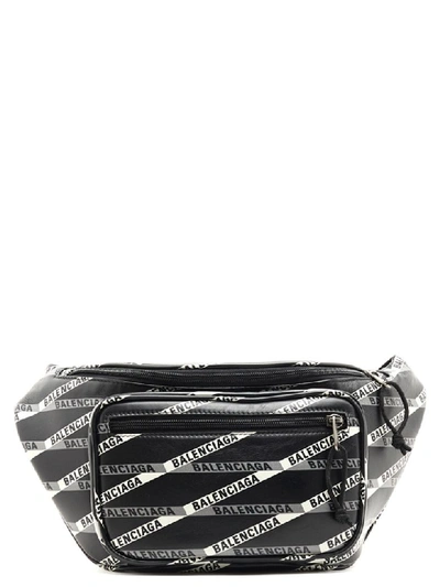 Shop Balenciaga 'explorer' Bag In Black