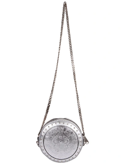 Shop Balmain Paris Shoulder Bag In Silver