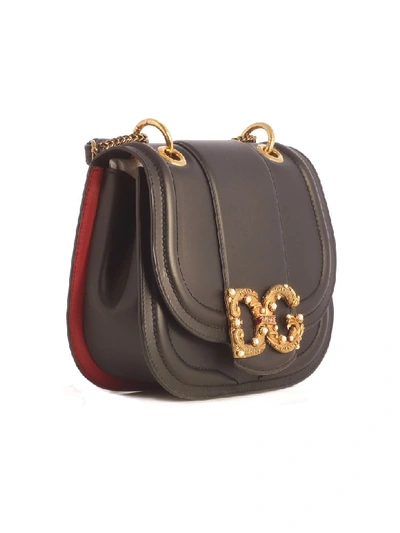 Shop Dolce & Gabbana Dg Shoulder Bag In Black Rubino