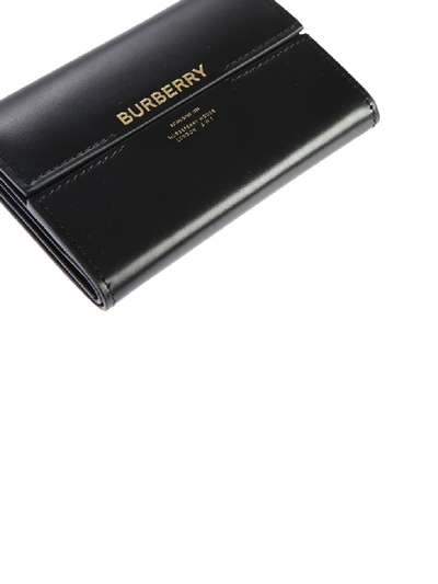 Shop Burberry Branded Wallet In Black