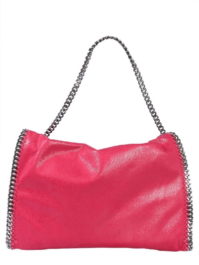 Shop Stella Mccartney Falabella Fold Over Tote Bag In Rosa