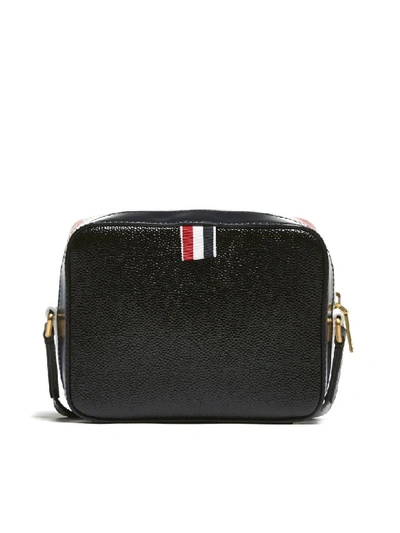 Shop Thom Browne Mini Business Shoulder Bag In Nero Rosso Blu Bianco