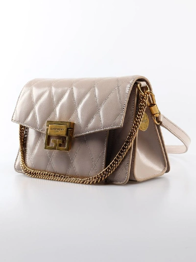 Shop Givenchy Gv3 Small Shoulder Bag In Natural