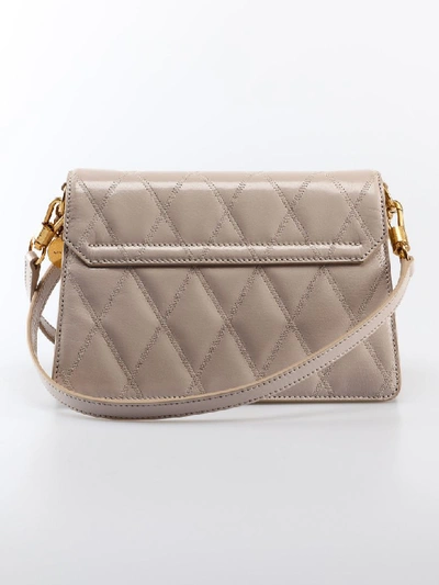 Shop Givenchy Gv3 Small Shoulder Bag In Natural