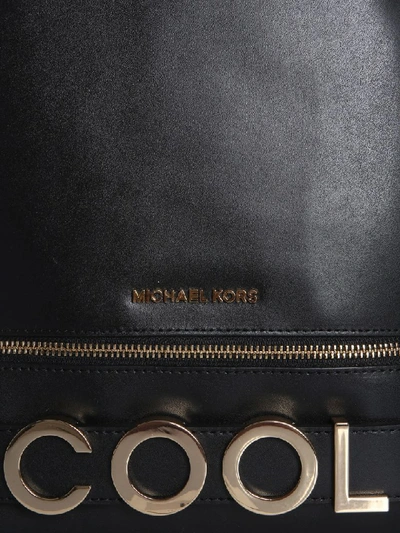 Shop Michael Michael Kors Rhea Zip Backpack In Nero
