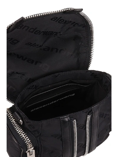 Shop Alexander Wang Black Nylon Micro Marti Handbag