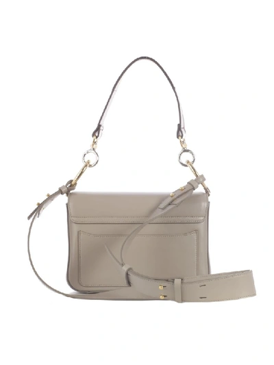 Shop Chloé C Shoulder Bag In W Motty Grey